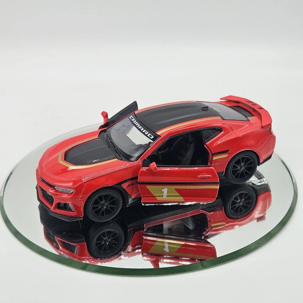 Kinsmart 2017 Chevrolet Camaro ZL1 Diecast Toy Car Red 1:38 Scale Pull Back